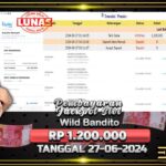 BUKTI JACKPOT SLOT WILD BANDITO TERPERCAYA DI INDONESIA TGL 27-06-2024