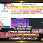 BUKTI JACKPOT SLOT SWEET BONANZA 1000 TERPERCAYA DI INDONESIA TGL 22-06-2024