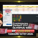 BUKTI JACKPOT SLOT GATES OF OLYMPUS 1000 TERPERCAYA DI INDONESIA TGL 22-07-2024