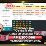 BUKTI JACKPOT SLOT GATES OF OLYMPUS 1000 TERPERCAYA DI INDONESIA TGL 05-07-2024