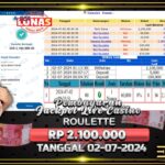 BUKTI JACKPOT ROULETTE TERPERCAYA DI INDONESIA TGL 02-07-2024