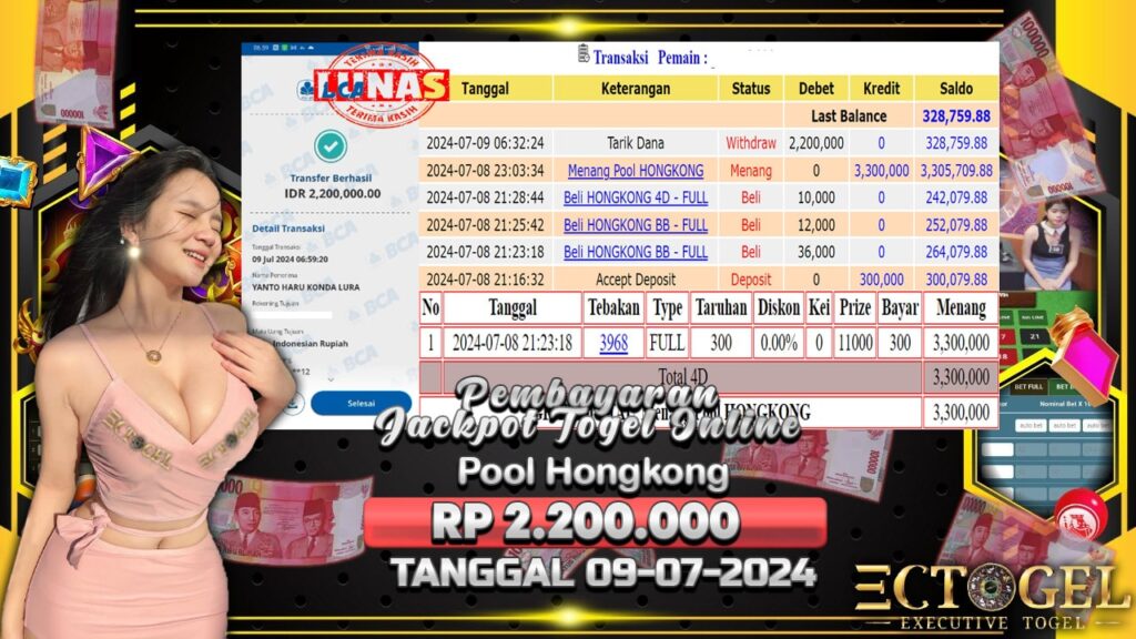 BUKTI JACKPOT TOGEL POOL HONGKONG TERPERCAYA DI INDONESIA