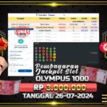 BUKTI JACKPOT SLOT GATES OF OLYMPUS 1000 TERPERCAYA DI INDONESIA TGL 26-07-2024