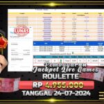 BUKTI JACKPOT ROULETTE TERPERCAYA DI INDONESIA TGL 24-07-2024