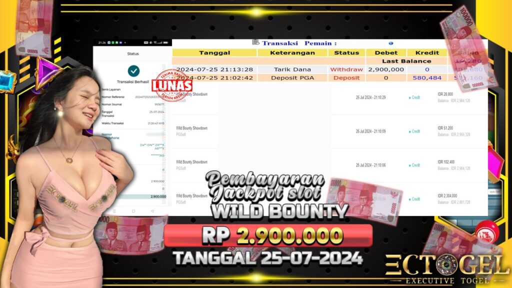 BUKTI JACKPOT SLOT WILD BOUNTY TERPERCAYA DI INDONESIA TGL 25-07-2024