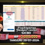 BUKTI JACKPOT LIVE CASINO SICBO TERPERCAYA DI INDONESIA TGL 29-07-2024