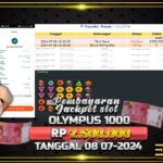 BUKTI JACKPOT SLOT GATES OF OLYMPUS 1000 TERPERCAYA DI INDONESIA TGL 08-07-2024