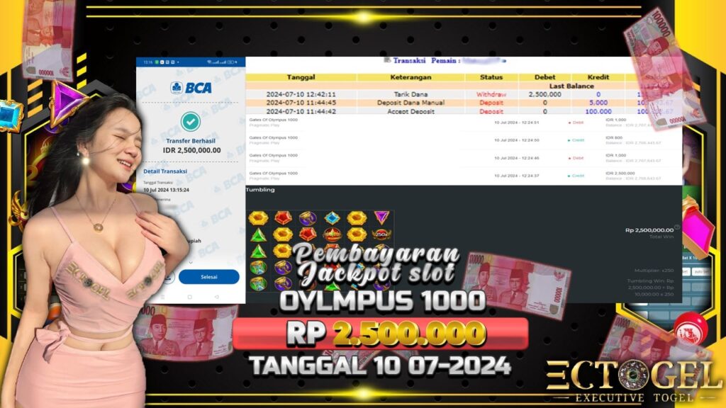 BUKTI JACKPOT SLOT GATES OF OLYMPUS 1000 TERPERCAYA DI INDONESIA TGL 10-07-2024