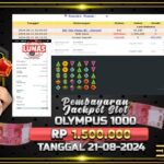 BUKTI JACKPOT SLOT GATES OF OLYMPUS 1000 TERPERCAYA DI INDONESIA TGL 21-08-2024