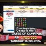 BUKTI JACKPOT SLOT GATES OF OLYMPUS TERPERCAYA DI INDONESIA TGL 14-08-2024