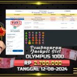 BUKTI JACKPOT SLOT GATES OF OLYMPUS 1000 TERPERCAYA DI INDONESIA TGL 12-08-2024