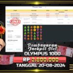 BUKTI JACKPOT SLOT GATES OF OLYMPUS 1000 TERPERCAYA DI INDONESIA TGL 20-08-2024