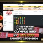 BUKTI JACKPOT SLOT GATES OF OLYMPUS 1000 TERPERCAYA DI INDONESIA TGL 21-08-2024