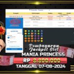 BUKTI JACKPOT SLOT MANIA OLYMPUS TERPERCAYA DI INDONESIA TGL 07-08-2024