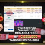 BUKTI JACKPOT SLOT SWEET BONANZA 1000 TERPERCAYA DI INDONESIA TGL 03-08-2024