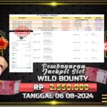 BUKTI JACKPOT SLOT WILD BOUNTY SHOWDOWN TERPERCAYA DI INDONESIA TGL 06-08-2024