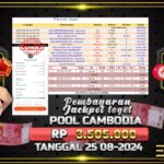 BUKTI JACKPOT TOGEL ONLINE POOL CAMBODIA TERPERCAYA DI INDONESIA TGL 25-08-2024