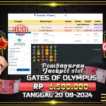 BUKTI JACKPOT SLOT GATES OF OLYMPUS 1000 TERPERCAYA DI INDONESIA TGL 20-08-2024