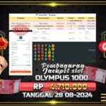 BUKTI JACKPOT SLOT GATES OF OLYMPUS 1000 TERPERCAYA DI INDONESIA TGL 29-08-2024