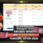 BUKTI JACKPOT SLOT ANUBIS WRATH TERPERCAYA DI INDONESIA TGL 20-09-2024