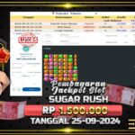 BUKTI JACKPOT SLOT SUGAR RUSH TERPERCAYA DI INDONESIA TGL 25-09-2024