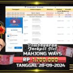 BUKTI JACKPOT SLOT MAHJONG WAYS TERPERCAYA DI INDONESIA TGL 28-09-2024