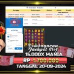 BUKTI JACKPOT SLOT 15.000X MANIA TERPERCAYA DI INDONESIA TGL 20-09-2024