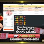 BUKTI JACKPOT SLOT 5000X MANIA TERPERCAYA DI INDONESIA TGL 20-09-2024