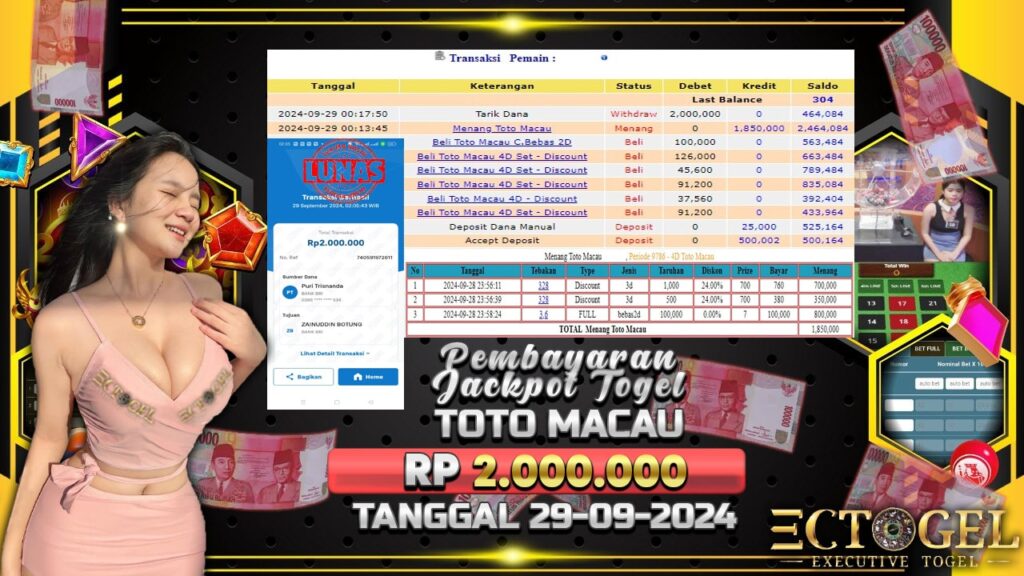 BUKTI JACKPOT TOGEL TOTO MACAU TERPERCAYA DI INDONESIA TGL 29-09-2024