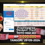 BUKTI JACKPOT TOGEL TOTO MACAU TERPERCAYA DI INDONESIA TGL 29-09-2024