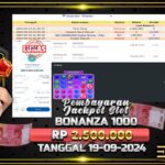 BUKTI JACKPOT SLOT SWEET BONANZA 1000 TERPERCAYA DI INDONESIA TGL 19-09-2024