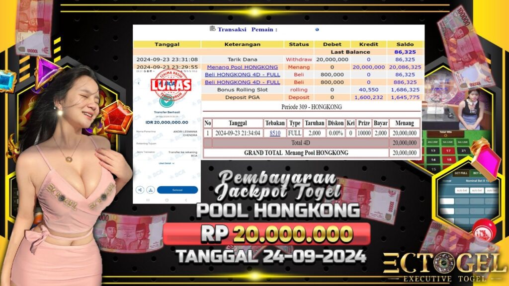 BUKTI JACKPOT TOGEL POOL HONGKONG TERPERCAYA DI INDONESIA TGL 24-09-2024