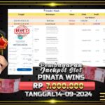 BUKTI JACKPOT SLOT PINATA WINS TERPERCAYA DI INDONESIA TGL 14-09-2024