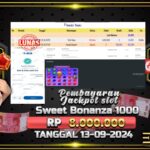 BUKTI JACKPOT SLOT SWEET BONANZA 1000 TERPERCAYA DI INDONESIA TGL 13-09-2024