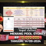 BUKTI JACKPOT TOGEL ONLINE POOL SYDNEY TERPERCAYA DI INDONESIA TGL 14-09-2024