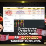 BUKTI JACKPOT SLOT 5000X MANIA TERPERCAYA DI INDONESIA TGL 16-09-2024