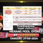 BUKTI JACKPOT TOGEL ONLINE POOL SYDNEY TERPERCAYA DI INDONESIA TGL 21-09-2024